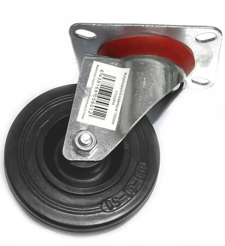 KALUSTEPYÖRÄ 100mm KÄÄNTYVÄ - Kalustepyörät - 6438168056012 - 1