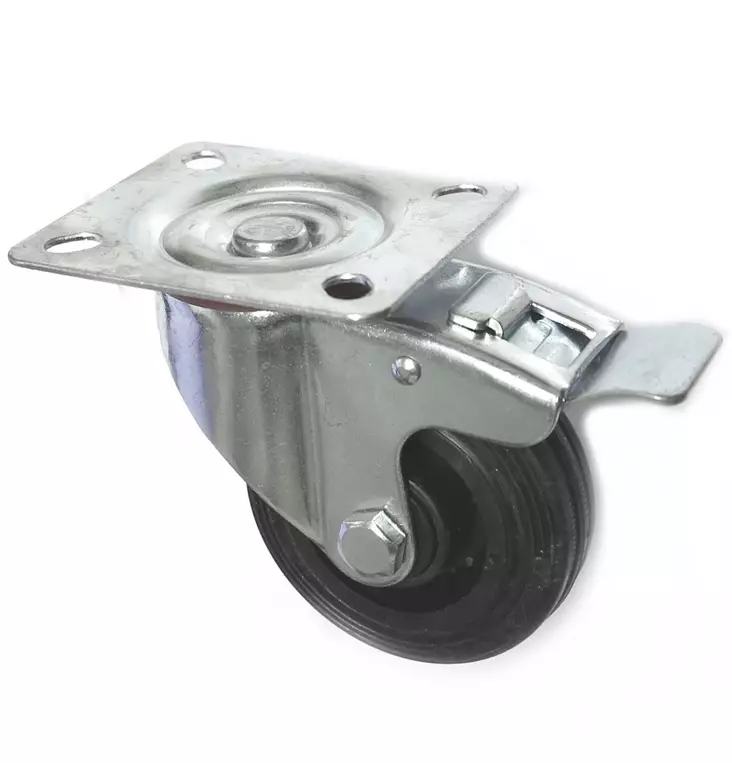 KALUSTEPYÖRÄ 75mm KÄÄNTYVÄ JARRULLA - Kalustepyörät - 6438168055992 - 1