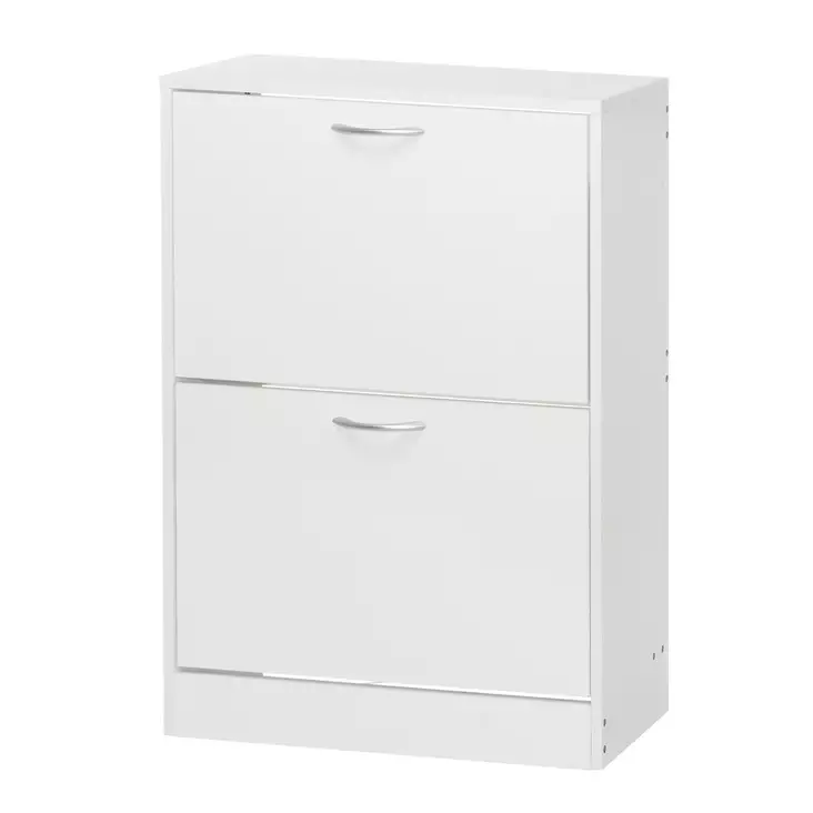 Kenkäkaappi valkoinen 60x24x80 cm - Kenkätelineet - 6410416438962 - 1