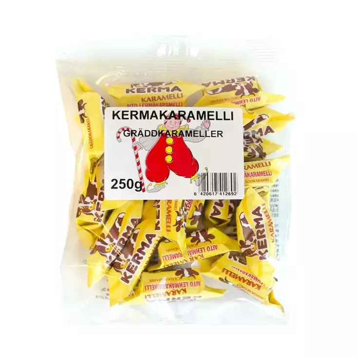 KERMAKARAMELLI 250G - Makeiset ja naposteltavat - 6420617412692 - 1