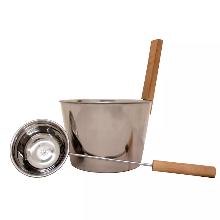 Kiulu ja kauha teräksinen Emendo - Kiulut ja löylykauhat - 6417892023842 - 1