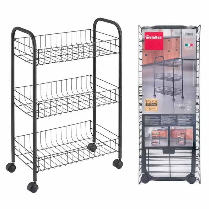 Metallinen korivaunu - Pienkalusteet ja pöydät - 8002523445032 - 1