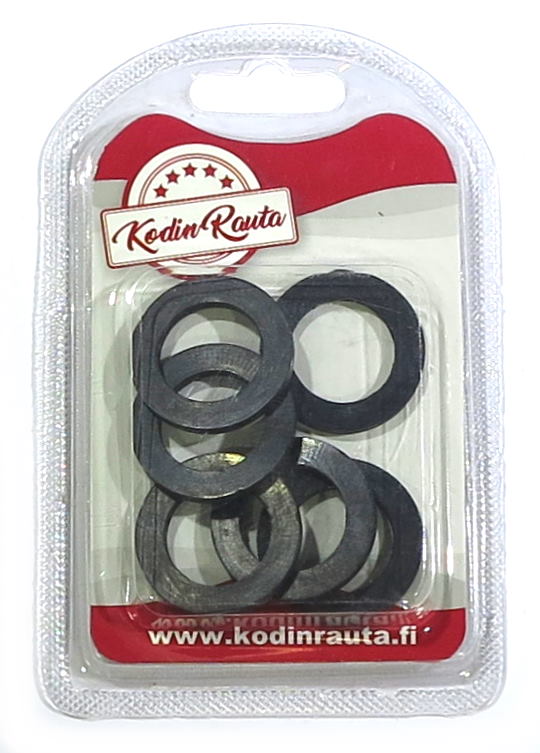 KUMITIIVISTE LATTA PYÖREÄ 20X30MM 6kpl - Putkiasennus ja tiivisteet - 6438417018402 - 1