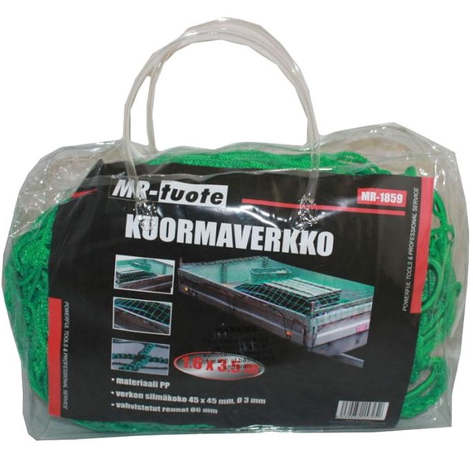 KUORMAVERKKO 1,6x3,5m - Kuormapeitteet ja kuormaverkot - 6430032157252 - 1