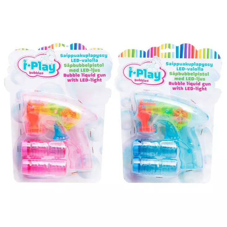 Saippuakuplapyssy LED-valolla - Katuliidut ja saippuakuplat - 6410413168312 - 1