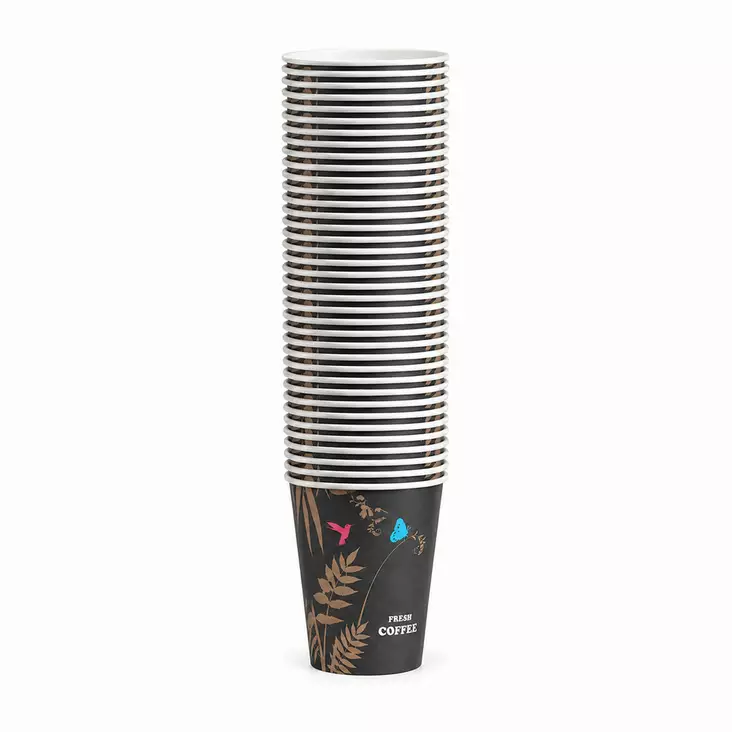 Kuumakuppi printillä 200ml 50kpl paketti - Kertakäyttömukit ja -lasit - 6438506028152 - 1