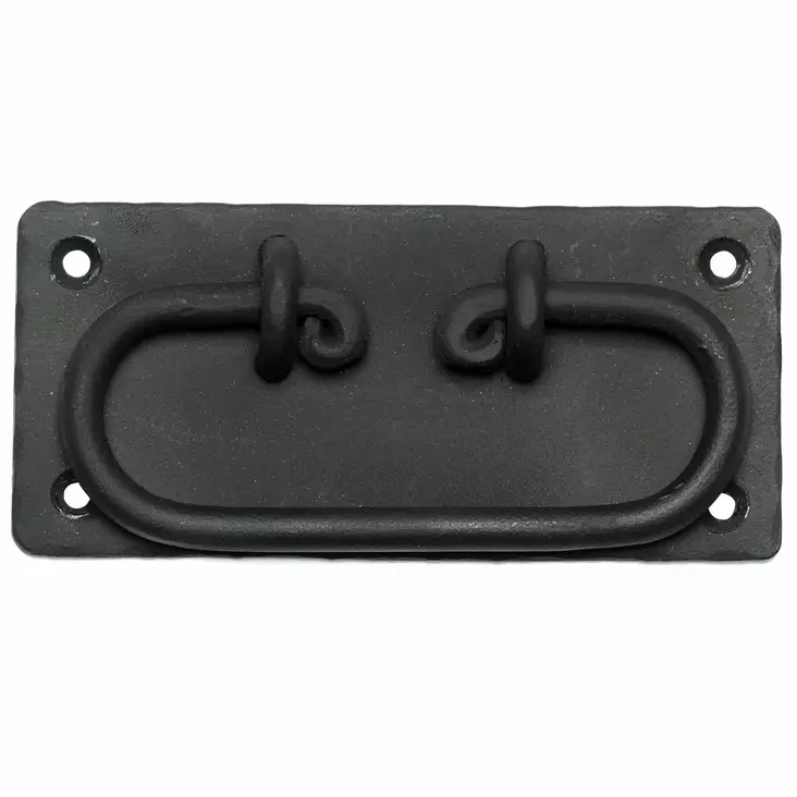 LAATIKONKAHVA 112X50MM TAOTTU MUSTA HABO - Vetimet ja kaappihelat - 7317900186332 - 1