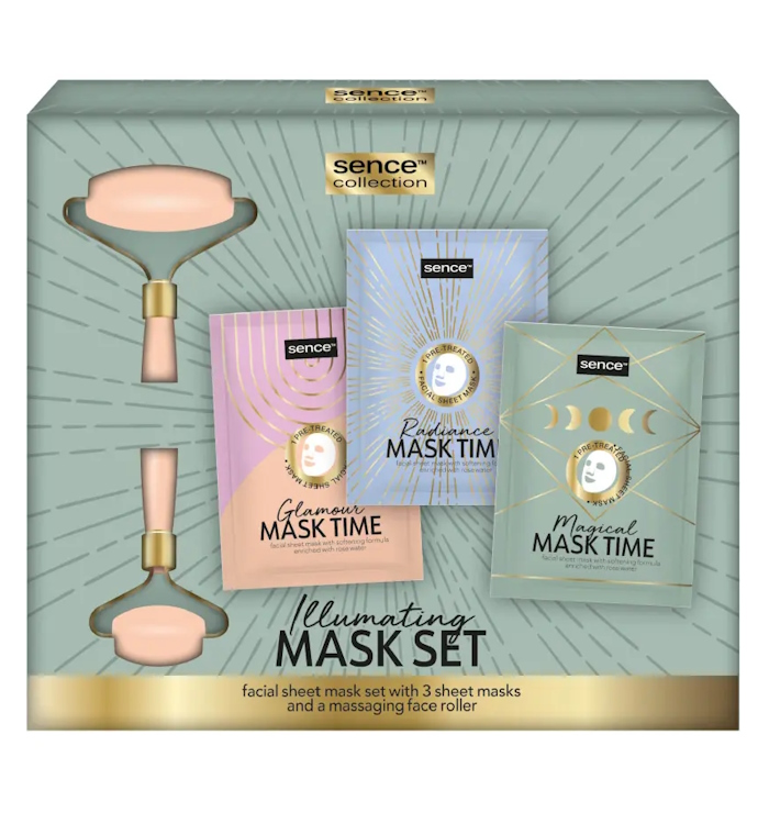 kasvomaskit 3 kpl ja rolleri=20 - Naisten kosmetiikkapakkaukset - 8720604319712 - 1