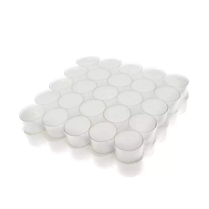 Lämpökynttilä muovikippo 50 kpl 8 h - Tuikkukynttilät ja lämpökynttilät - 6410412973092 - 1