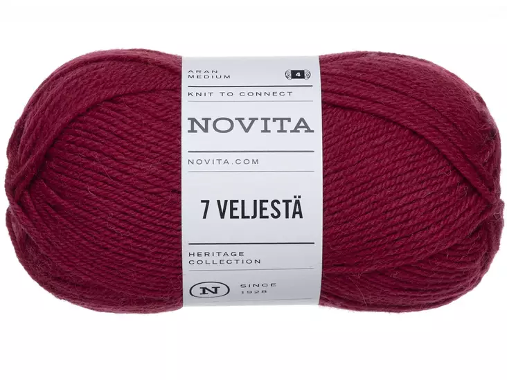 Lanka 7 Veljestä 100g Karpalo 587 - Sukkalangat - 6412618203812 - 1