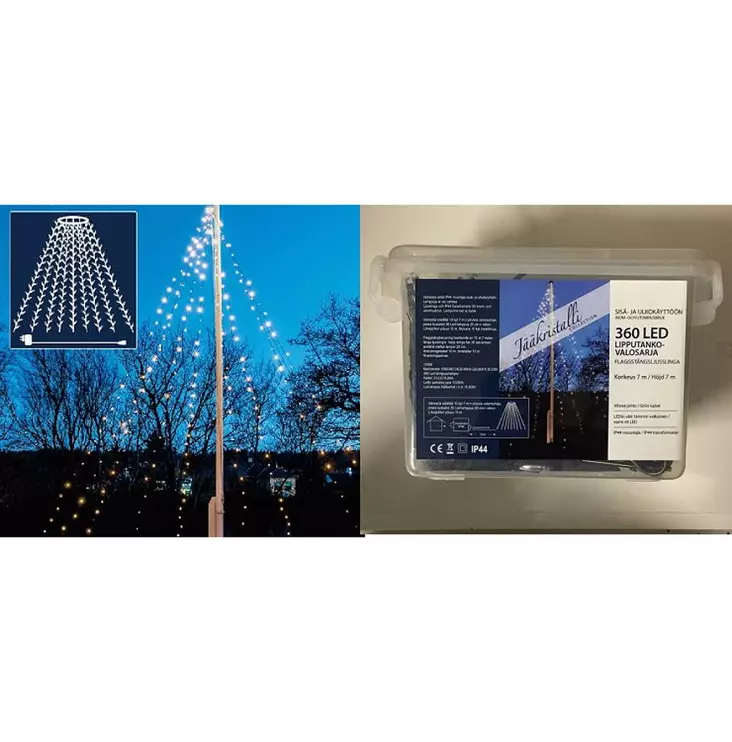 LIPPUTANKOVALOSARJA 360 LED LÄMMIN VALKOINEN - Lipputankovalot - 6438159128902 - 1