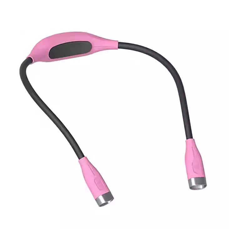 Kaulaan ripustettava neulontavalo pinkki. - Taskulamput - 6438168118772 - 1