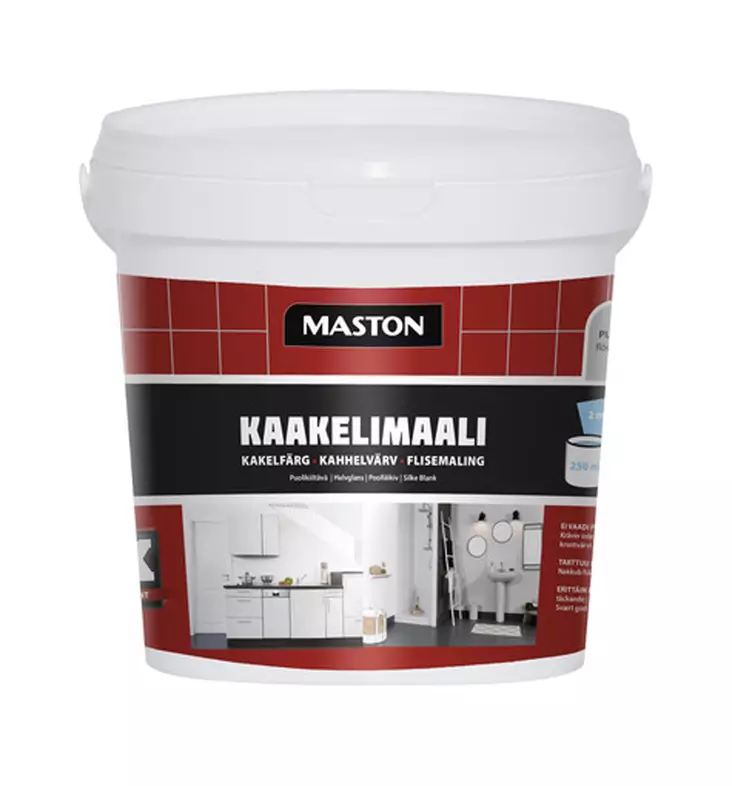 MAALI KAAKELI 250ML PUNAINEN MASTON - Sisämaalit - 6412490038342 - 1