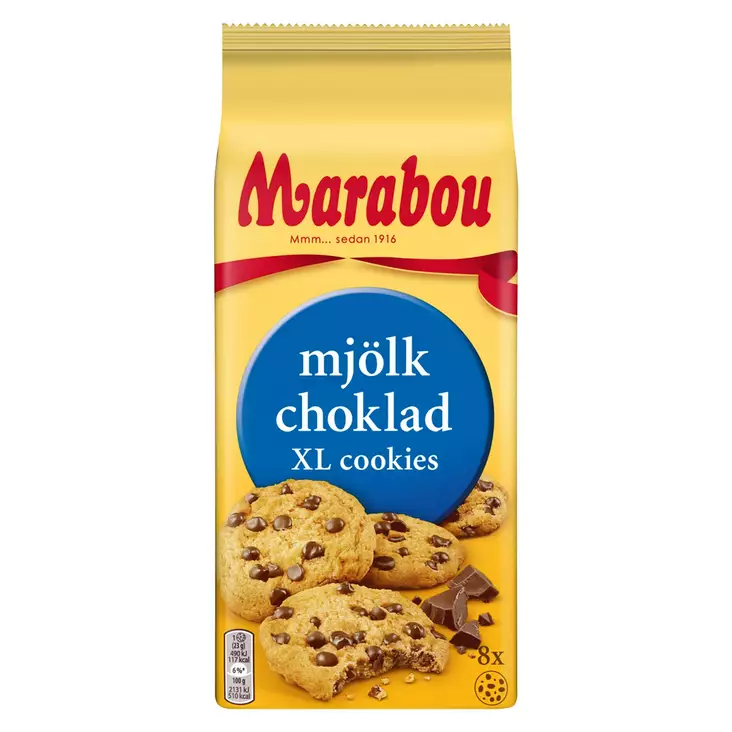 MARABOU XL KEKSI 184G MAITOSUKLAA - Leivät, keksit ja leivonnaiset - 7622300589882 - 1