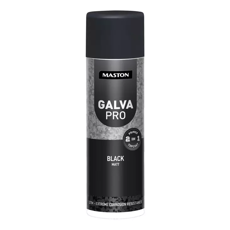 Maston Galva Pro spray Musta 500ml - Spraymaalit - 6412490046972 - 1