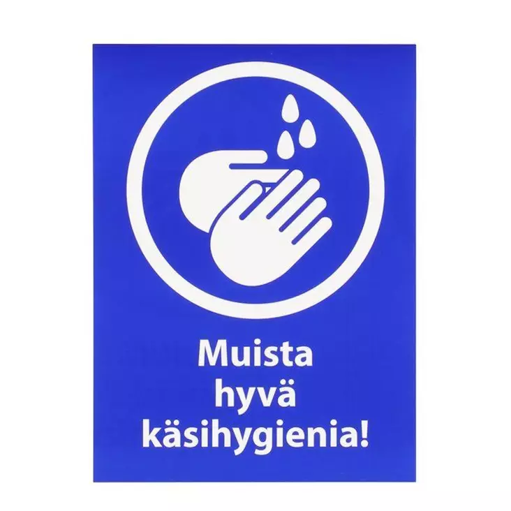 merkkitarra muista hyv=C3=A4 k=C3=A4sihygienia tarmo - Tarrat ja kiiltokuvat - 6410416031262 - 1