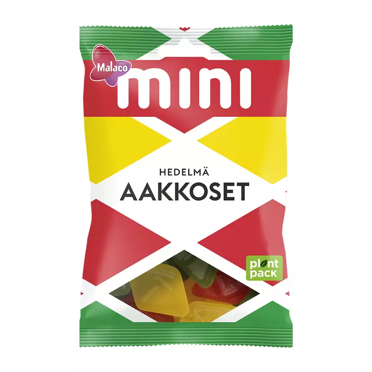 MINI AAKKOSET 120G HEDELMÄ - Makeiset ja naposteltavat - 6420256011232 - 1