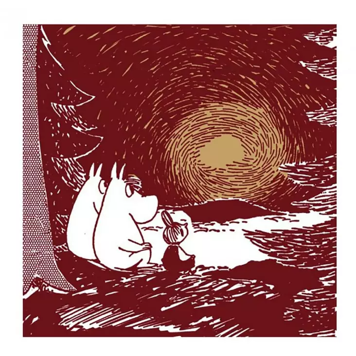 Moomin lautasliina 24cm - Kahviliinat 24x24 - 6411630203152 - 1