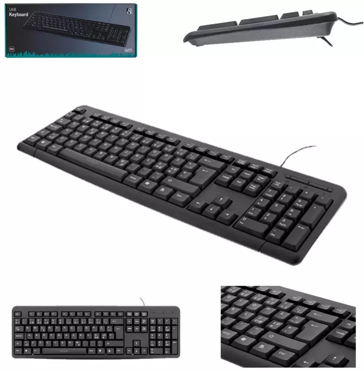 Näppäimistö suomalainen, USB - Toimiston laitteet ja kalusteet - 7340004614272 - 1