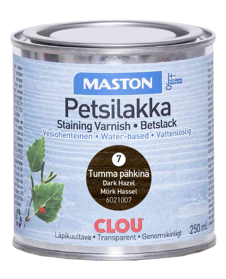PETSILAKKA TUMMA PÄHKINÄ 250ml - Lakat - 6412490003562 - 1