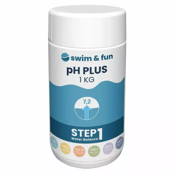 PH+ 1kg Veden ph arvon kohottamiseen - Allaskemikaalit, pumput ja suodattimet - 5704841017122 - 1