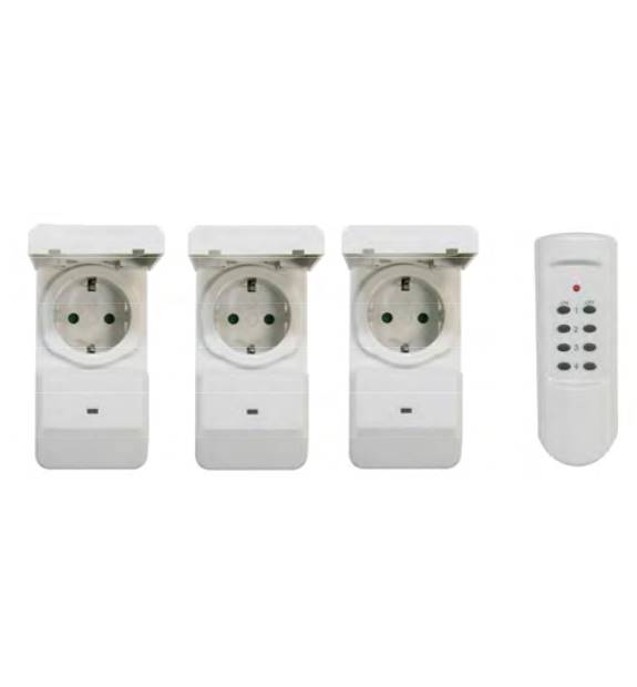 PISTORASIA KAUKO-OHJ IP44 - Pistorasiat, haaroittimet ja kytkimet - 6438140935632 - 1