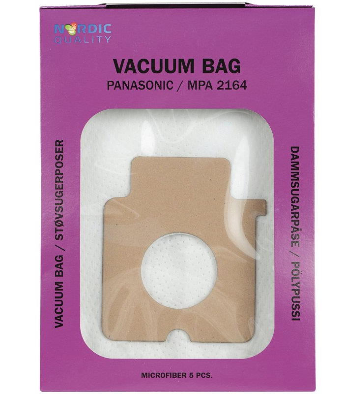 Pölynimuripussit, 5 kpl MPA 2164 Nordic Quality Vacuum - Pölypussit ja suodattimet - 5706470076372 - 1