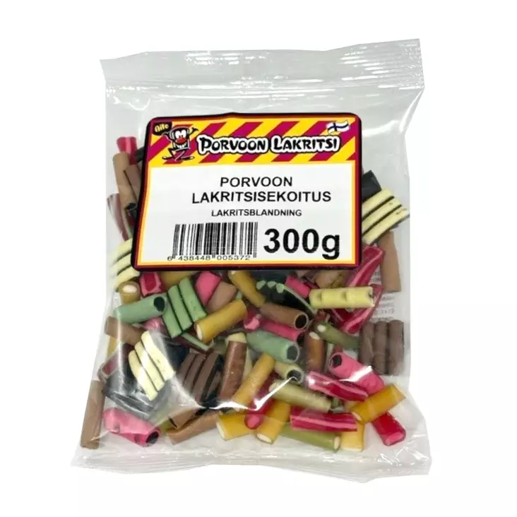 PORVOON LAKRITSISEKOITUS 300G - Makeiset ja naposteltavat - 6438448005372 - 1