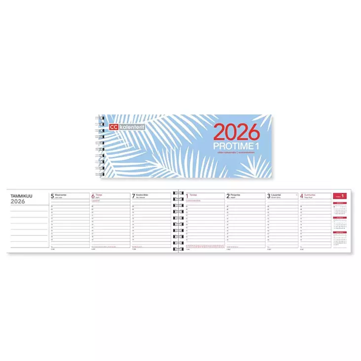 Pöytäkalenteri Protime 1 Eko 2026 - Kalenterit ja almanakat - 6418787029062 - 1