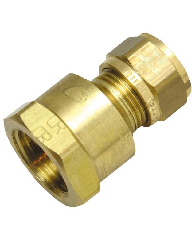 PUSERRUSLIITIN 10 X 1/2 SK OPAL MESSINKI - Käyttövesiliittimet ja tarvikkeet - 6413820150192 - 1