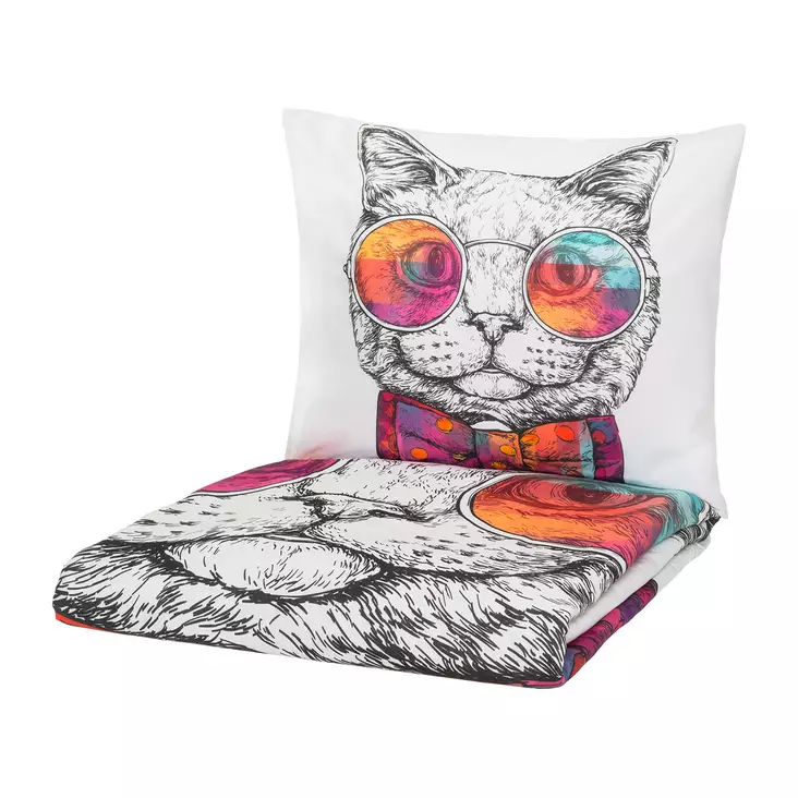 Pussilakanasetti Katti 150x210cm - Pussilakanat, petivaatteet ja tyynyt - 6410416469362 - 1