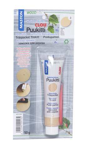PUUKITTI 50G 3 MÄNTY WOODMIX - Tasoitteet, laastit ja pakkelit - 6412490004132 - 1
