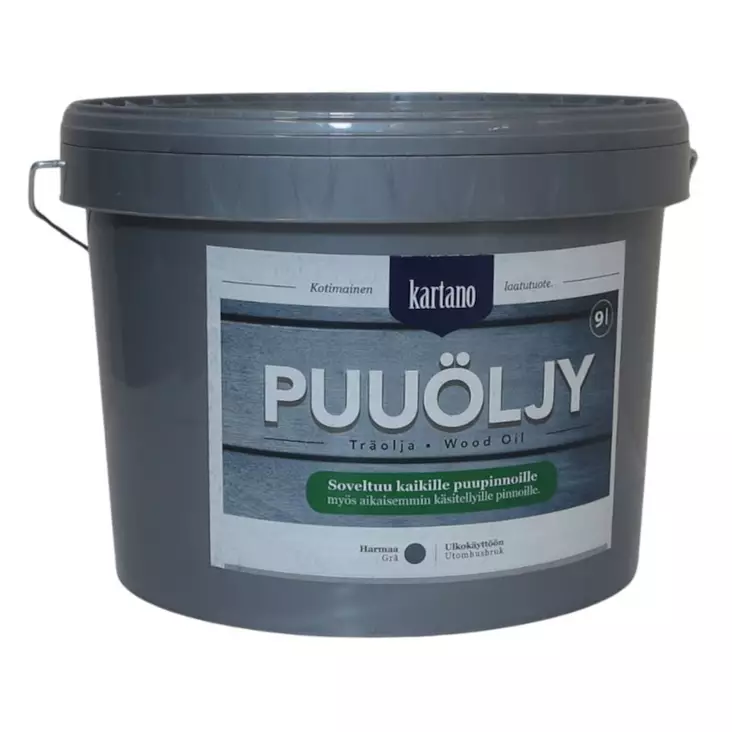 PUU=C3=96LJY 9L HARMAA KARTANO - Puuöljyt ja puunsuoja-aineet - 6438168101132 - 1