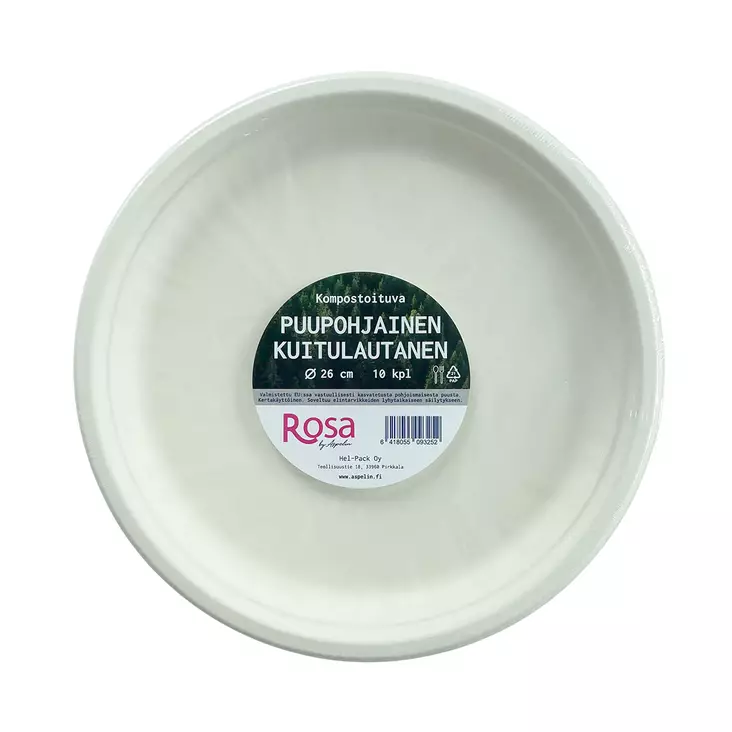 FSC LAUTANEN 26CM 10KPL - Kertakäyttölautaset - 6418055093252 - 1