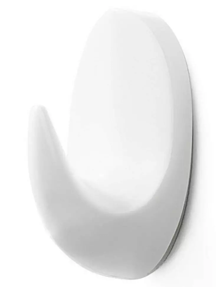 PYYHEKOUKKU 1045 VALKOINEN 6KPL - Koukut, naulakot ja telineet - 6420614021712 - 1