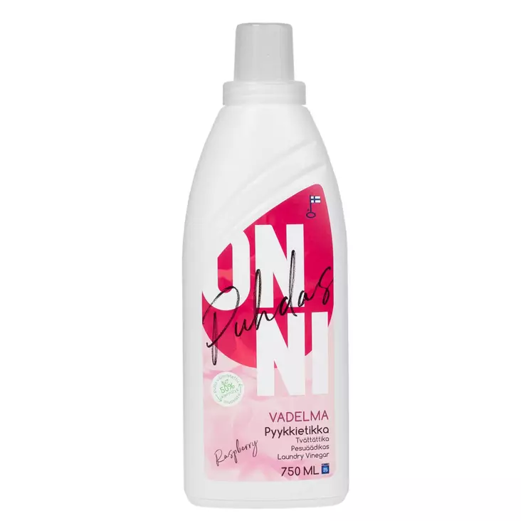 Pyykkietikka Onni 750 ml vadelma - Huuhteluaineet ja pyykkietikat - 6419642334802 - 1