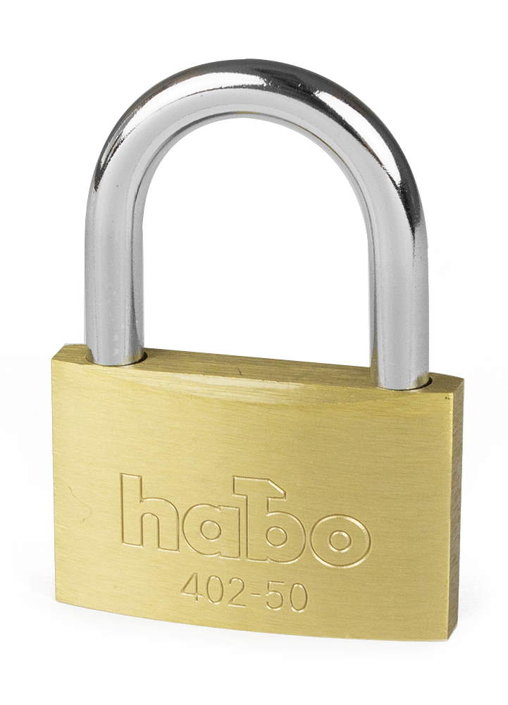 RIIPPULUKKO HABO 402-50 MESSINKI HABO - Riippulukot, kassalippaat ja kassakaapit - 7317900173042 - 1