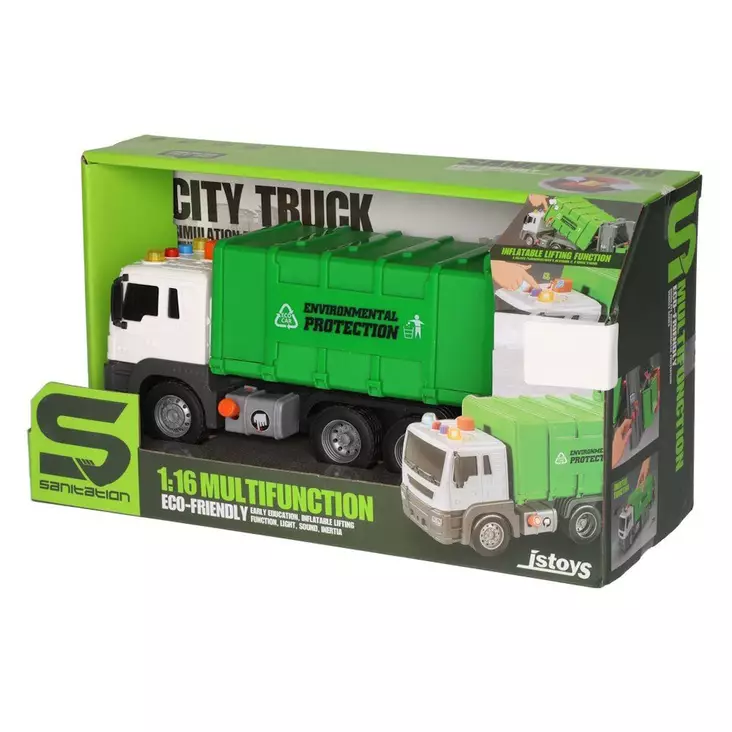 Roska-auto kitkatoimintoinen valot ja äänet 1:16 - Leluajoneuvot - 6410416379982 - 1