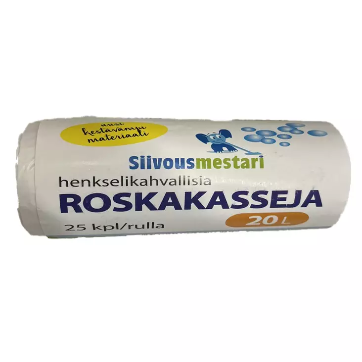ROSKAKASSI 20L 25KPL kahva 10mic - Roskapussit - 6438159058322 - 1