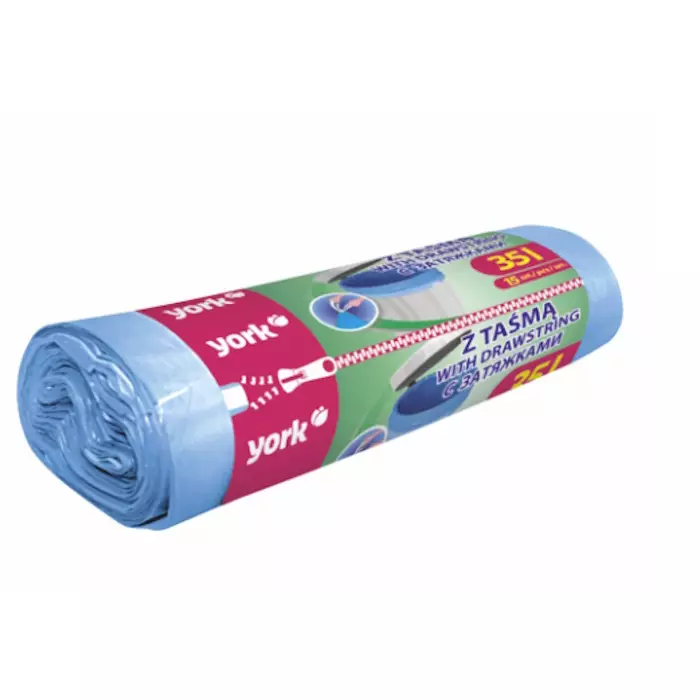 Roskapussi vetonauhalla 35L 15kpl - Roskapussit - 5903355007272 - 1