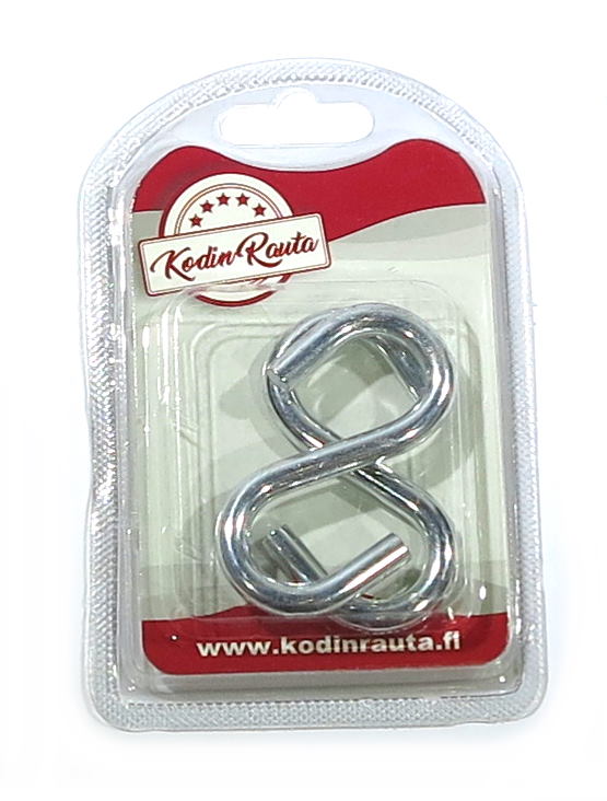 S-KOUKKU 60MM 2KPL - Koukut, naulakot ja telineet - 6438417017542 - 1