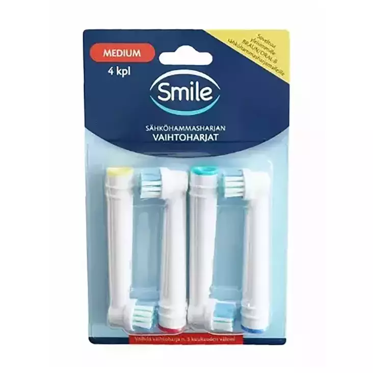 VAIHTOHARJA MED 4KPL/PKT SÄHKÖHAMMASHAR. - Hammasharjat - 6438159084352 - 1