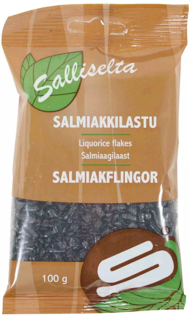 Salmiakkilastu 100G Sallinen - Pähkinät ja siemenet - 6436501045372 - 1