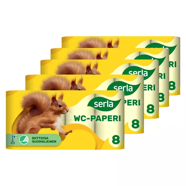 WC-paperi serla keltainen 40rll. - WC-paperit - 6414305154322 - 1