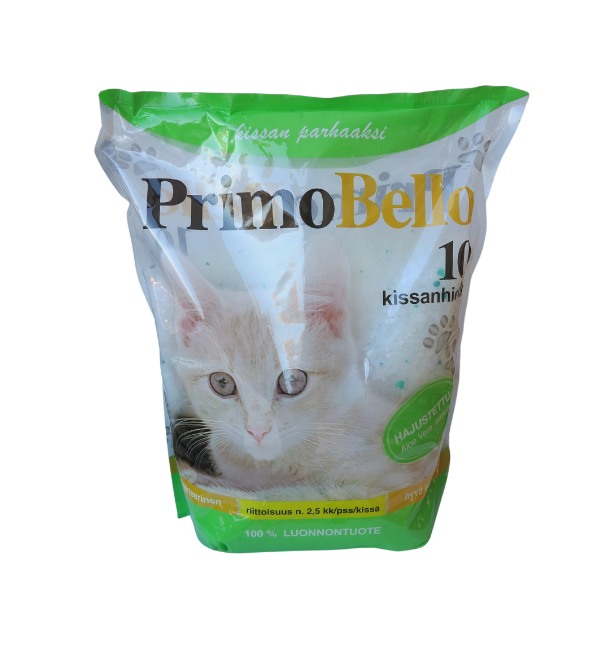 Primo bello kissanhiekka 10l silica - Kissanhiekat ja hiekkalaatikot - 6438159016872 - 1