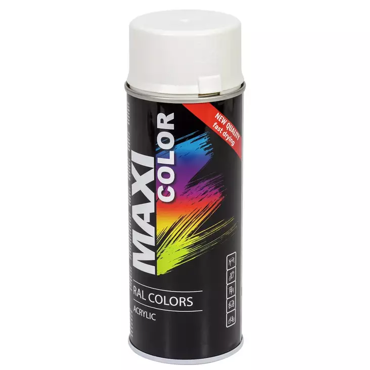 Motip spraymaali kiiltävä valkoinen - Spraymaalit - 8711347208722 - 1