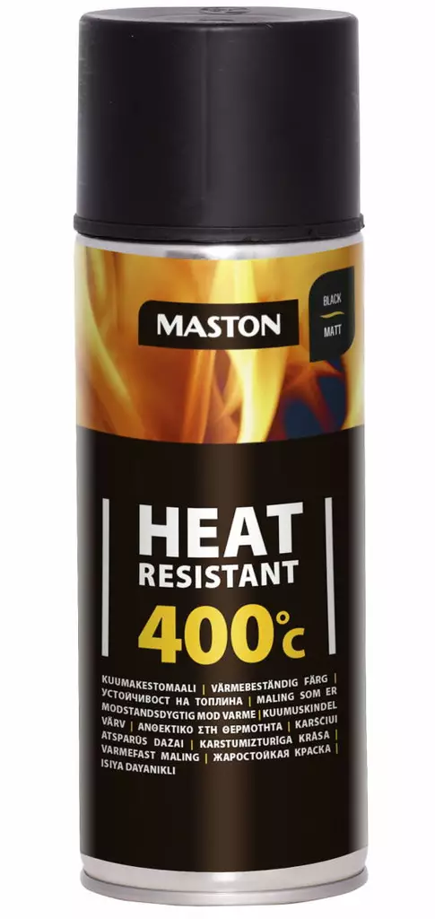 KUUMAKESTO MUSTA 400 ML - Spraymaalit - 6412494001212 - 1