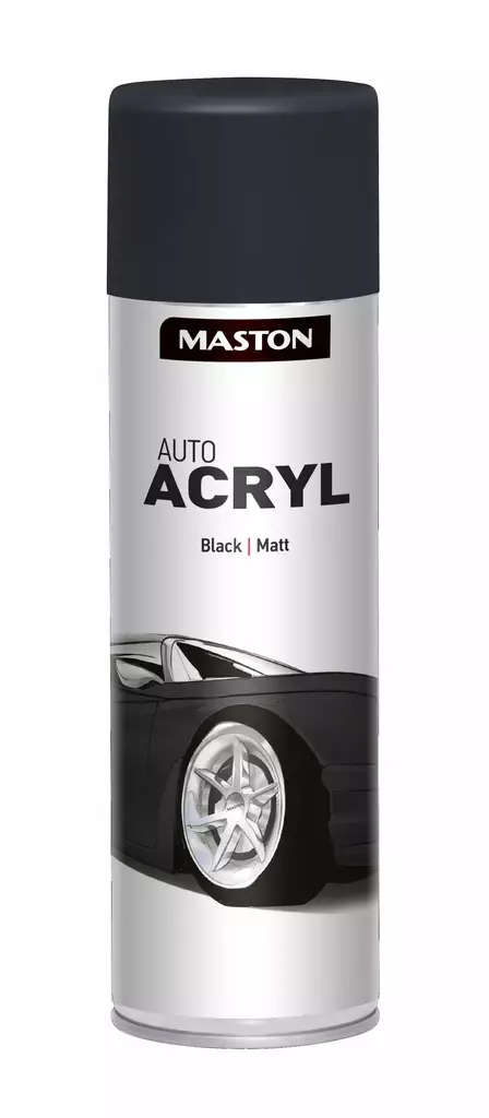 AUTOACRYL MATTBLACK 500ML - Spraymaalit - 6412490024932 - 1