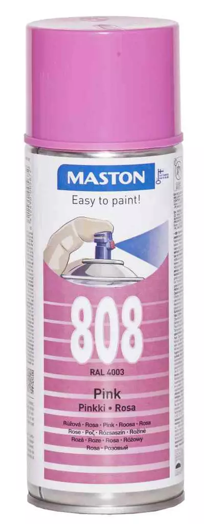 SPRAYMAALI PINKKI 808 400ML MASTON - Spraymaalit - 6412490005672 - 1