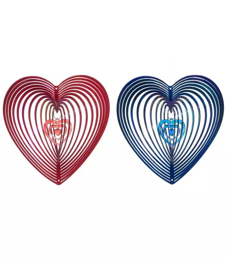 V=C3=A4rik=C3=A4s syd=C3=A4menmuotoinen linnunpelotin. Toimii my=C3=B6=
s puutarhakoristeena. - Linnunpelättimet - 6410413135352 - 1